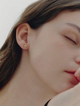 26SS★ H Edition Silver Pillow Earrings