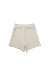 Leaf knit pants_ivory