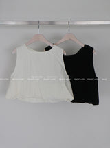 Pumpkin Balloon Sleeveless Blouse