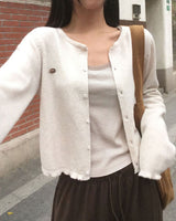 Candy Frill Knit Cardigan