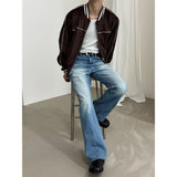 [F/W] Velvet piping blouson zip up(2color)