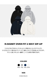 R:SIGNET OVER FIT 2-WAY ZIP-UP (4color)