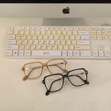 ギークシック,スクエアメタルグラス