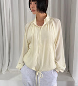 LIGHT SHIRRING JUMPER