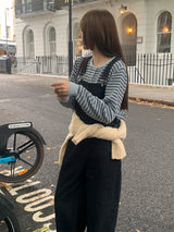 [MADE] [Planning] Slits Stripe Round Cardigan