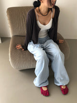 Minimal Button Cardigan