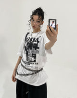 After printing loose fit short sleeves