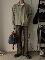 ASCLO Sand Brush Flare Denim Pants (2color)