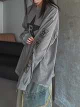 Rスターピグメントルーズフィット長袖Tシャツ