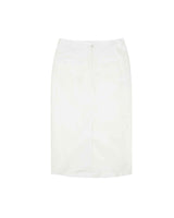 Draped Long Skirt _ WHITE
