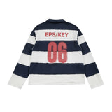 Mira Raw Stripe Polo Tee