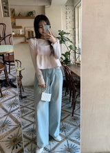 Soft Tee Wide Denim Baggy Pants (3color)