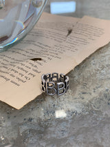 [SILVER925] B INITIAL RING