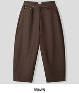 Diano raw balloon denim pants