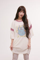 デビルキャットTシャツ アイボリー