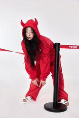 [BASIC] Devil Hoodie Red