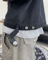 カイルウォッシュ加工クロップトラッカージャケット