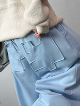 Balloon Wide Puzzling Fuzzy Puzzle Balloon Long Pants 🩷🩵 3COLOR