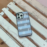 [MADE] ストライプロゴグラスバンパーケース(skybluegrey)