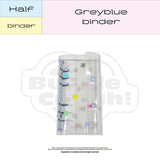 Half greyblue binder