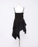 Queen's Shirred Bustier + Asymmetrical Flare Skirt Set
