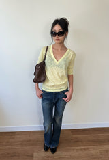 soft bootcut denim pants