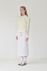 KIRSH PLAIN JERSEY LONG SKIRT [MELANGE GRAY]