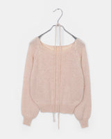 Oro Strap Knit Round-neck Wool Sweater