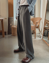 エリン セミワイドスリットスラックス