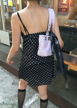 SATIN DOT DRESS