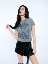 HEARTBREAKERS CLUB TSHIRTS [KHAKI]