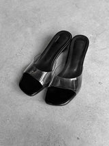 1208 トランスペアレントウェッジヒール (4cm)