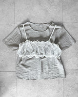 (SET) DEAR LACE BUSTIER BLOUSE
