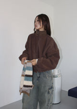 WOOL BLEND COLOR MUFFLER