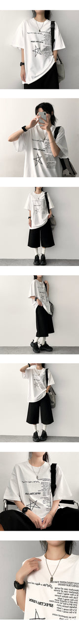 Tring Oversized Fit Star Short Sleeve T-shirt
