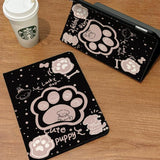 Black Puppy Paw Tablet Pouch & iPad Case