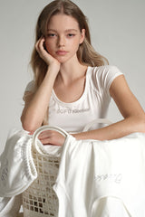 Glow routine ラウンドトップ, White