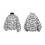RELABEL Interactive (Black Bone) V-Cut Bone Structure Muscle 90 National Standard Inner/Outer Layered Rib-Knit Down Jacket