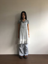 バックレスラッフルワンピース (3color)