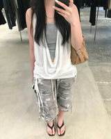 Strap halter hoodie