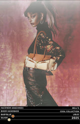 “UBUD”Pieced Leather Biker Bag