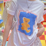 Crayon Bear Box fit Short-sleeved T-shirt