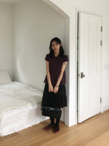Lauryn Cancan Frill Ribbon Midi Skirt (2c)
