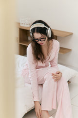 Sweet Dreams Lace Flare Pants (Pink)