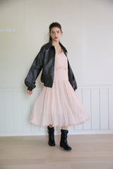 CHIFFON FRILL STRAP DRESS