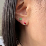 [925silver] Tiny mushroom earring
