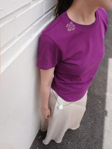 フラワーハントTシャツ(Purple)