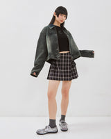 Dami Tartan Pleats Mini Skirt