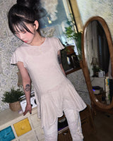 (2color) Ruffle Lace Flower Slim Pants [Ethnic Belt Set]