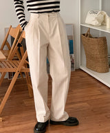 シンプルピンタックパンツ